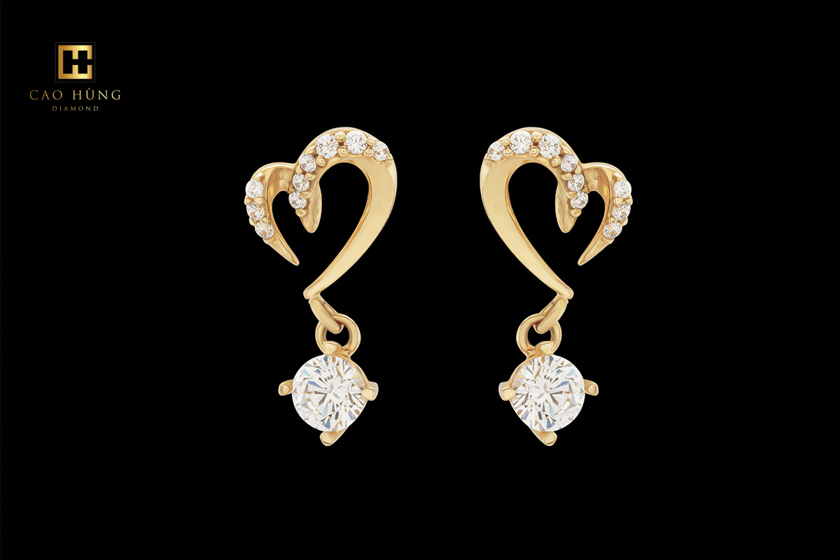 11 mẫu bông tai vàng 18k dưới 1 triệu bền đẹp mới nhất 2024