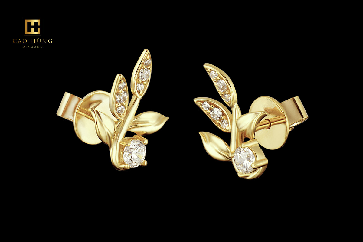11 mẫu bông tai vàng 18k dưới 1 triệu bền đẹp mới nhất 2024