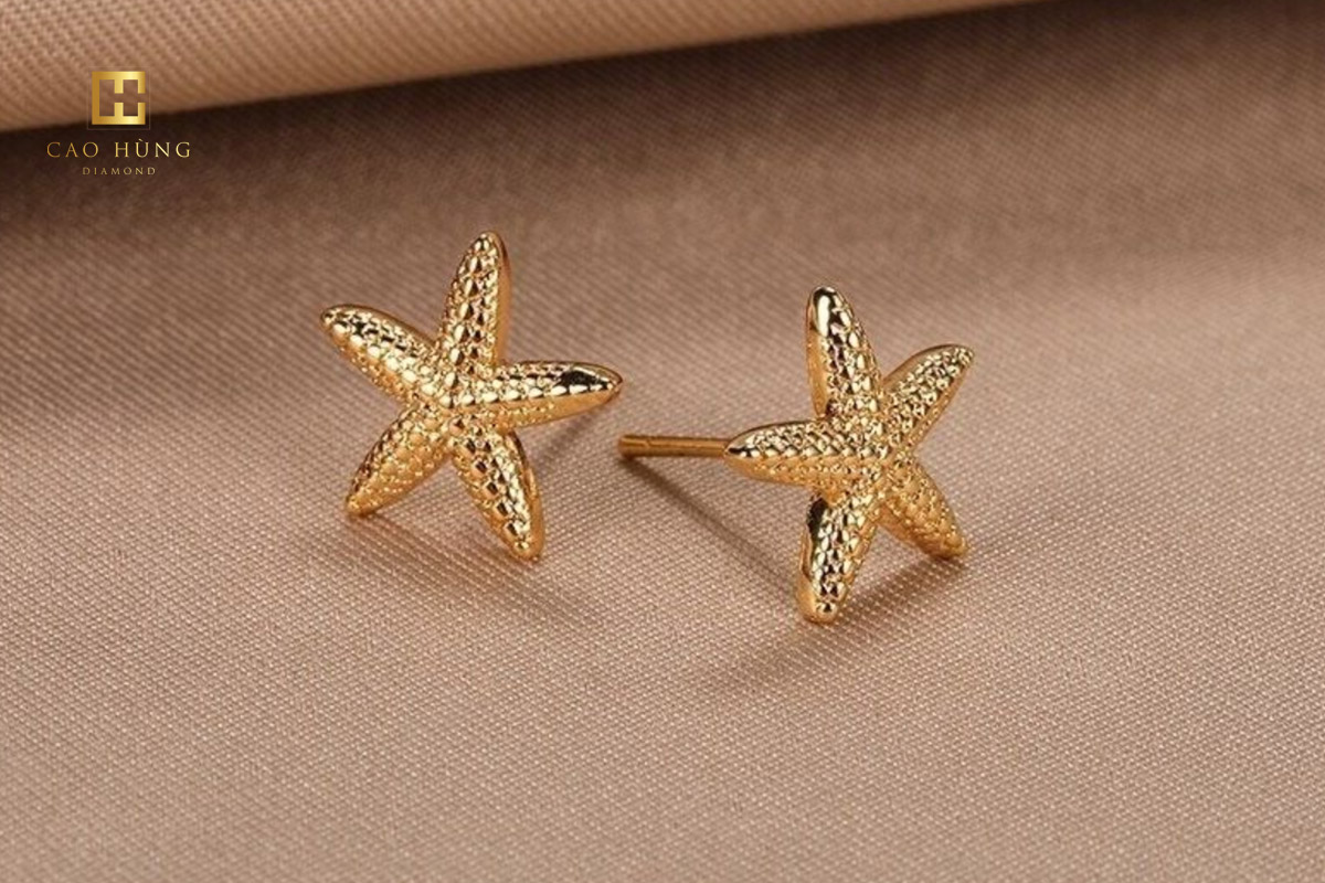 11 mẫu bông tai vàng 18k dưới 1 triệu bền đẹp mới nhất 2024