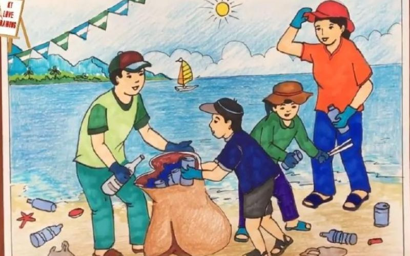 Tổng hợp 30 ý tưởng vẽ tranh bảo vệ môi trường bằng giấy A3 đơn giản, ý nghĩa