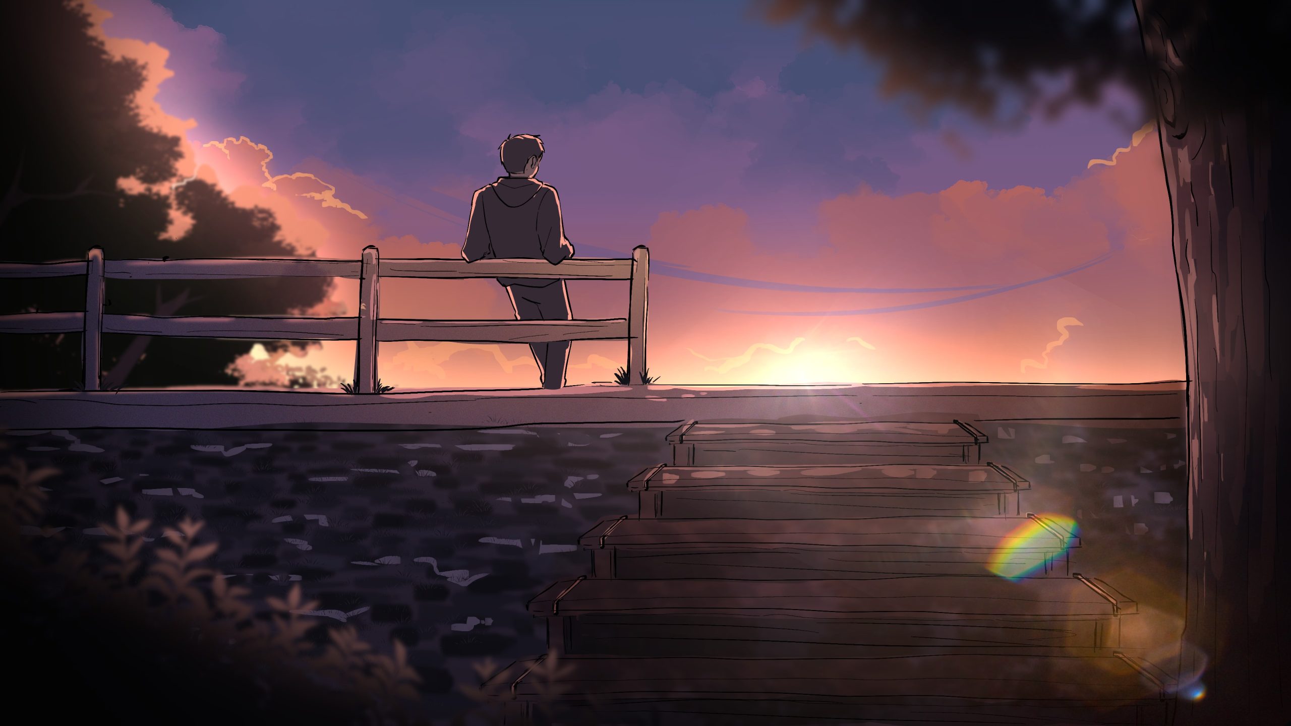 Vẽ Tranh Phong Cảnh Theo Phong Cách Anime Cực Dễ