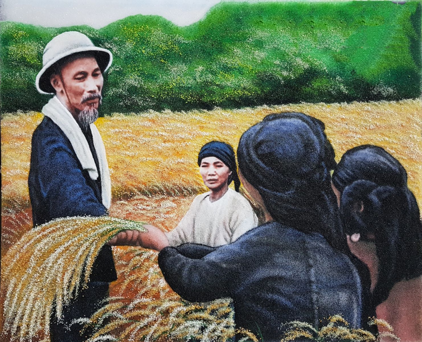 TRANH ĐÁ QUÝ BÁC HỒ ĐẸP Ý NGHĨA