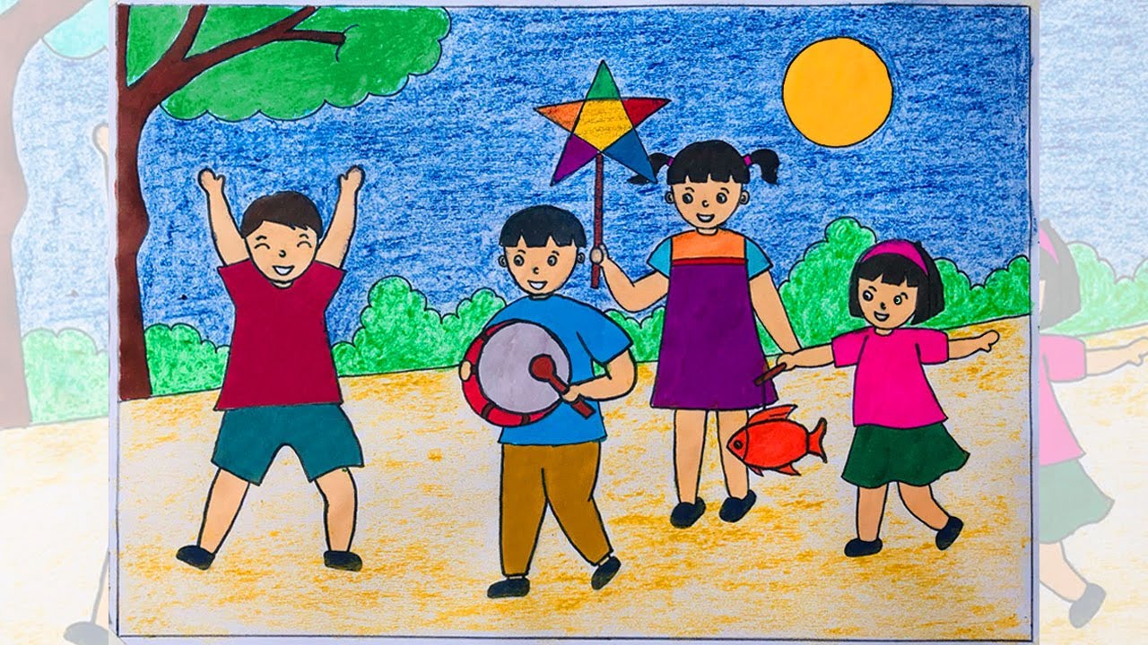 399+ Bộ ảnh Vẽ tranh Trung thu: Khắc họa vẻ đẹp văn hóa Việt Nam