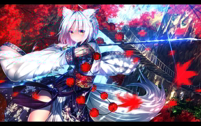 Ảnh đẹp nhất về Anime Girl tóc trắng