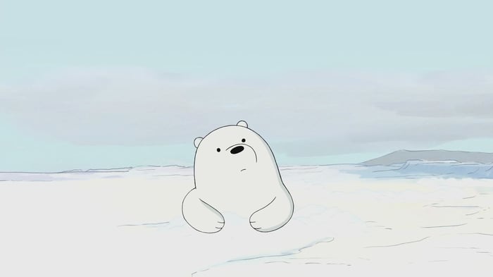 Bức tranh nền We Bare Bears đẹp lung linh