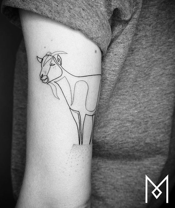 150 hình xăm con dê mini vừa đơn giản vừa đẹp - Genztattoo
