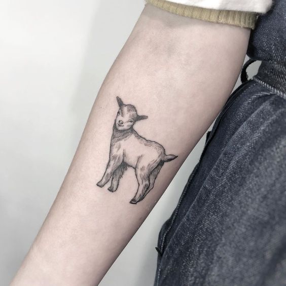 150 hình xăm con dê mini vừa đơn giản vừa đẹp - Genztattoo