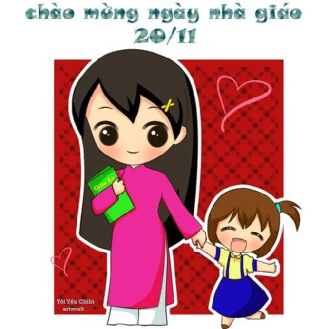 101 bức tranh 20/11 vẽ thầy cô giáo và mái trường đơn giản đẹp nhất
