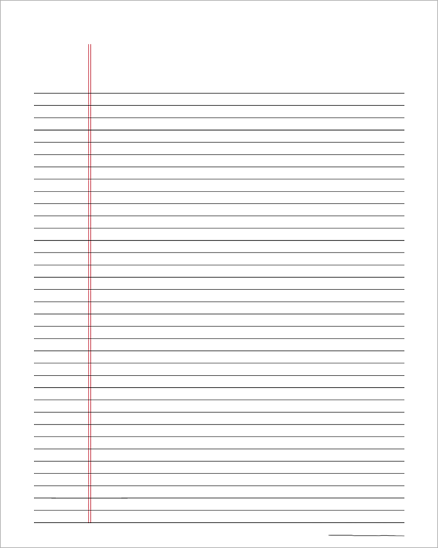 Download file giấy kẻ ngang PDF đẹp, có khung