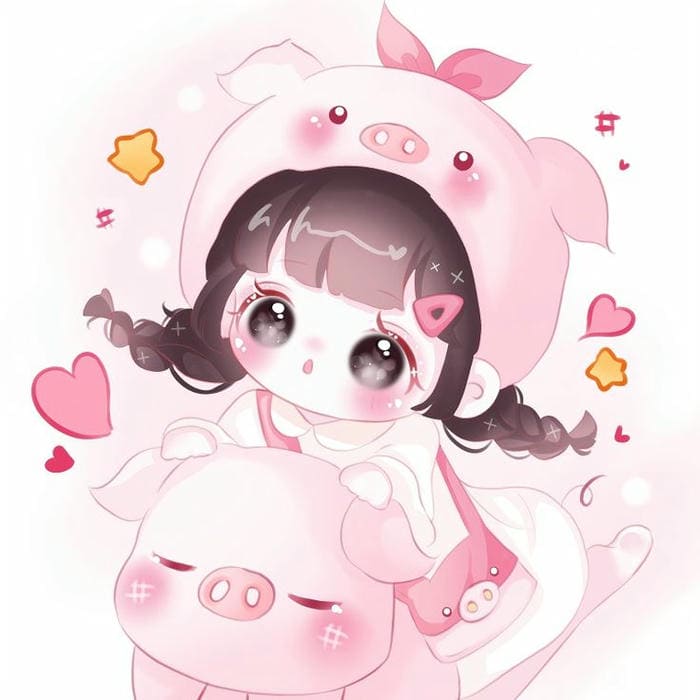 Gợi ý 89+ hình nền heo chibi màu hồng cute dễ thương