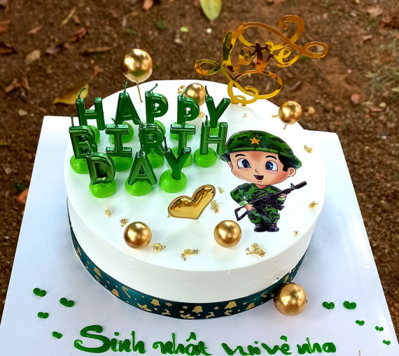 Tổng hợp hơn 50 mẫu bánh kem chú bộ đội đẹp nhất