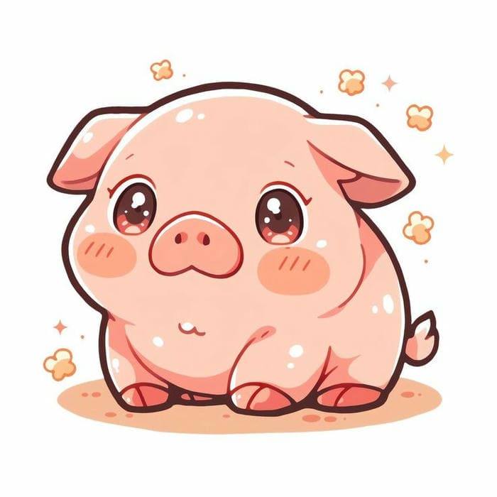Gợi ý 89+ hình nền heo chibi màu hồng cute dễ thương