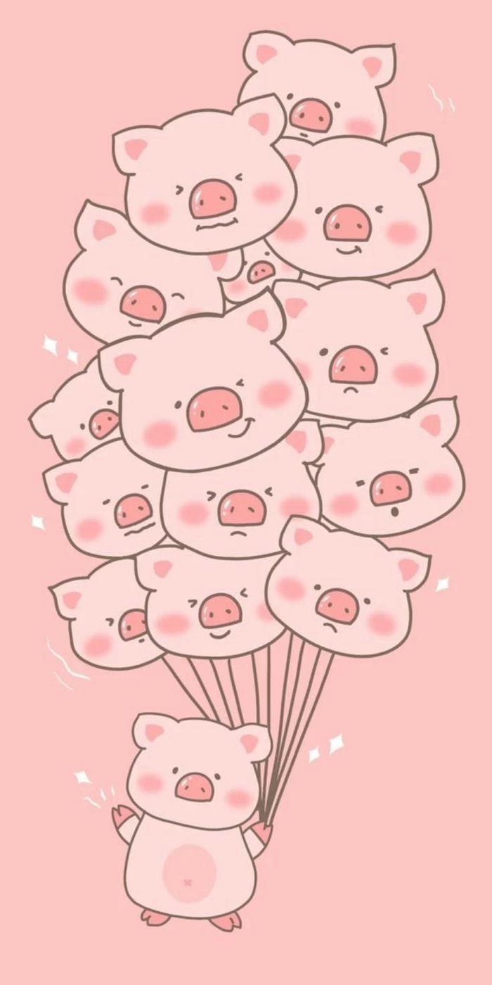 Gợi ý 89+ hình nền heo chibi màu hồng cute dễ thương