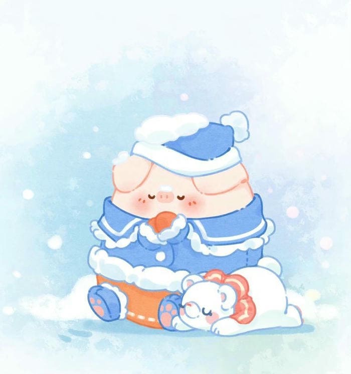Gợi ý 89+ hình nền heo chibi màu hồng cute dễ thương
