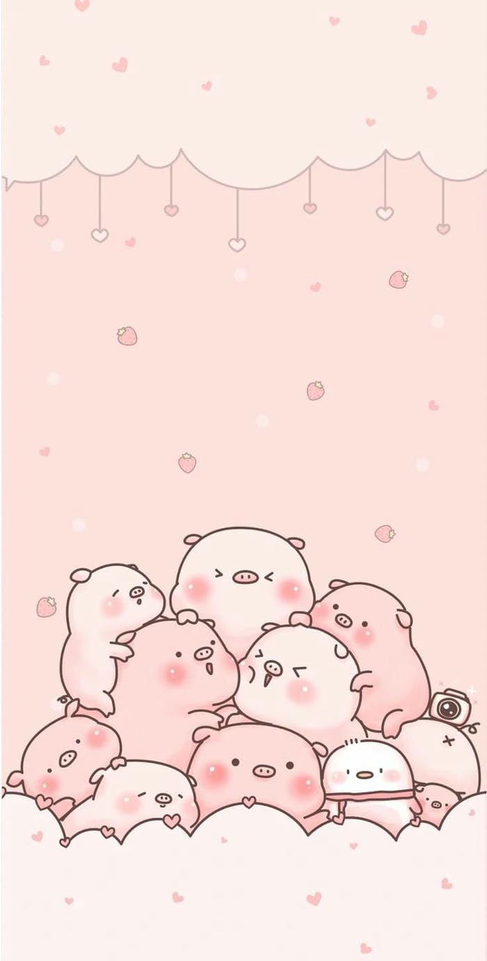 Gợi ý 89+ hình nền heo chibi màu hồng cute dễ thương