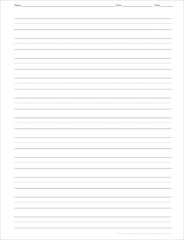 Download file giấy kẻ ngang PDF đẹp, có khung