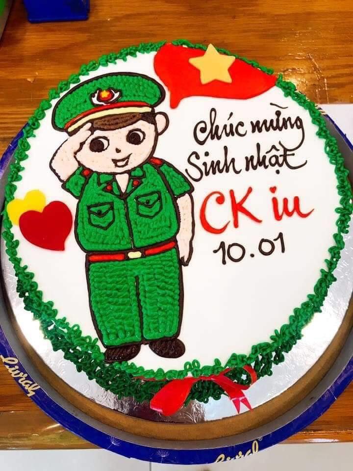 Tổng hợp hơn 50 mẫu bánh kem chú bộ đội đẹp nhất