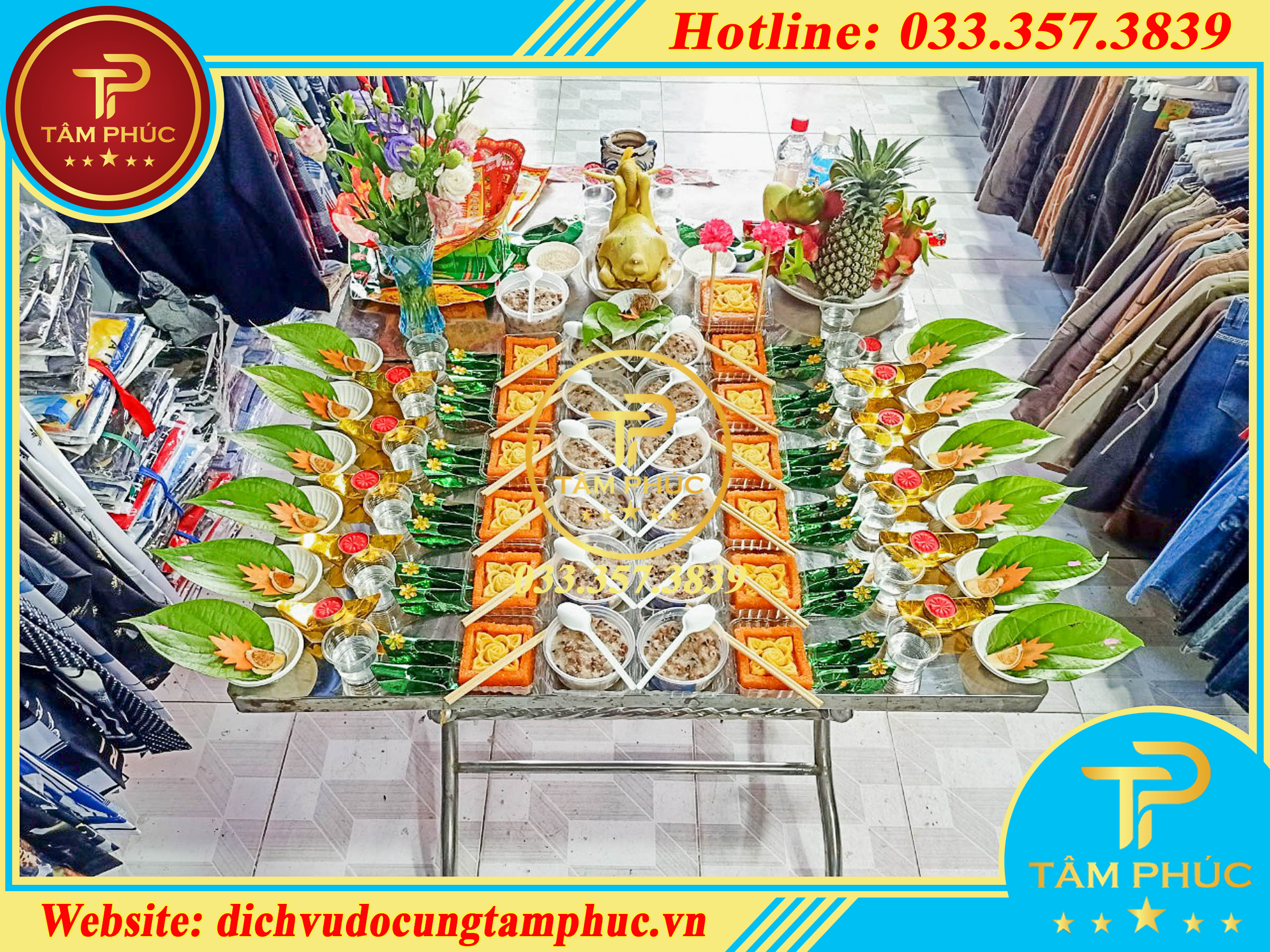 Mâm lễ đầy tháng cho bé trai miền Bắc