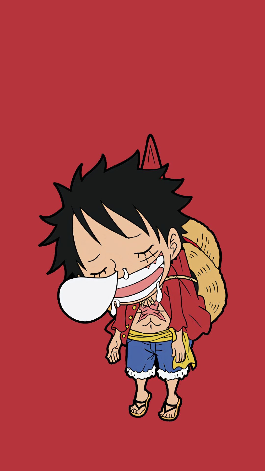 Luffy chibi ngầu - Bức tranh đẹp lung linh