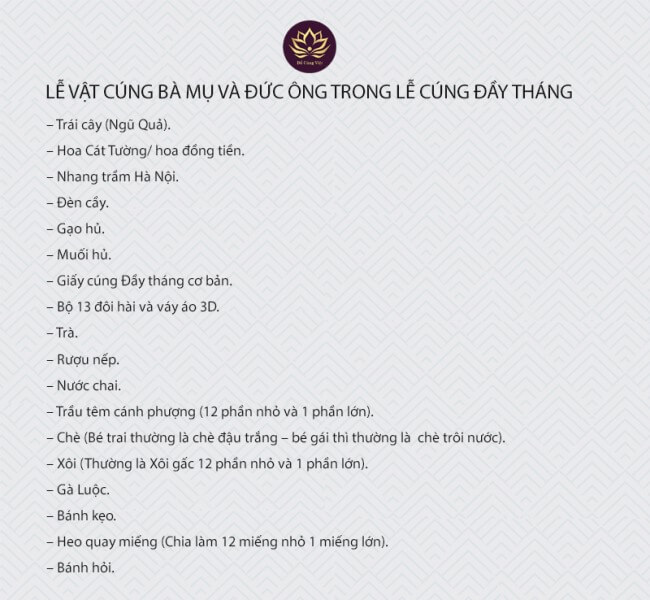 Mâm Cúng Đầy Tháng Bé Trai
