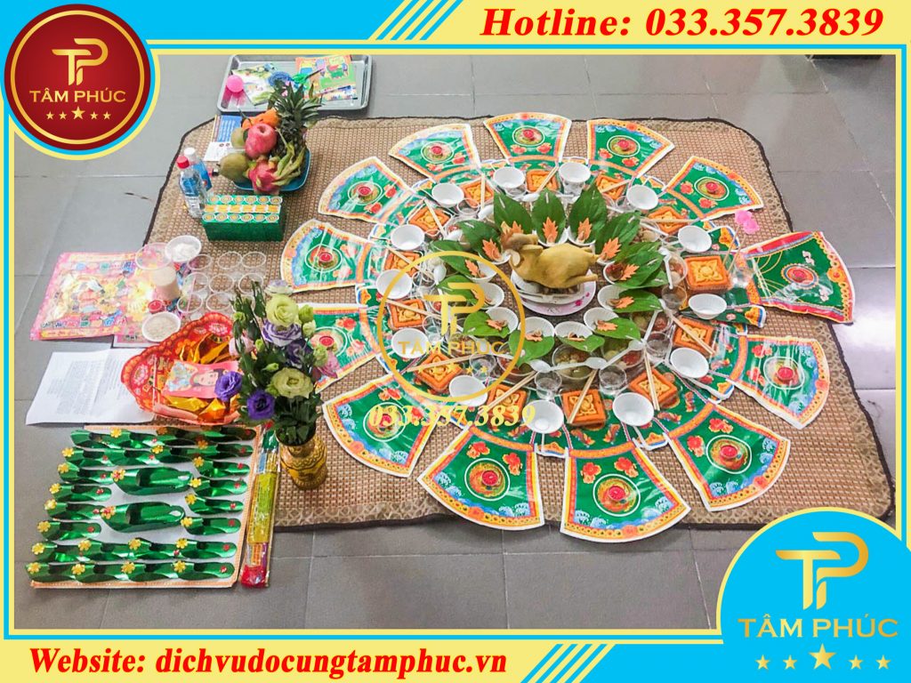 Mâm cúng đầy tháng bé gái đơn giản