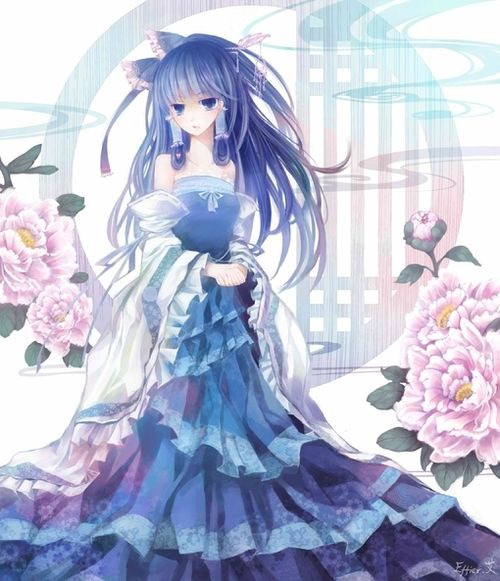 99+ hình ảnh anime nữ tóc xanh dương cute, lạnh lùng
