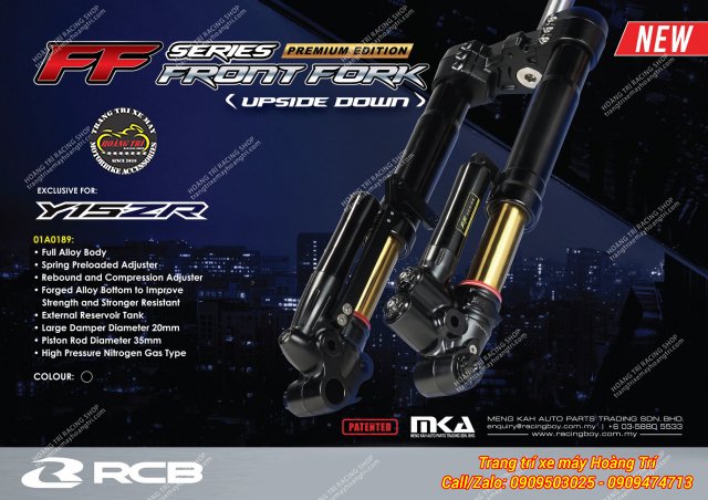Phuộc Upside Down chính hãng Racing Boy cho xe Exciter 150