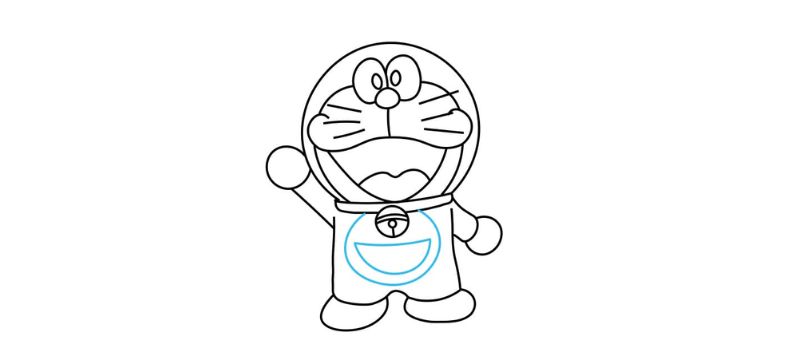 6 cách dạy bé vẽ Doraemon siêu dễ thương và cực đơn giản