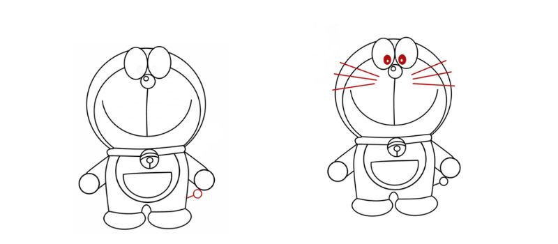 6 cách dạy bé vẽ Doraemon siêu dễ thương và cực đơn giản