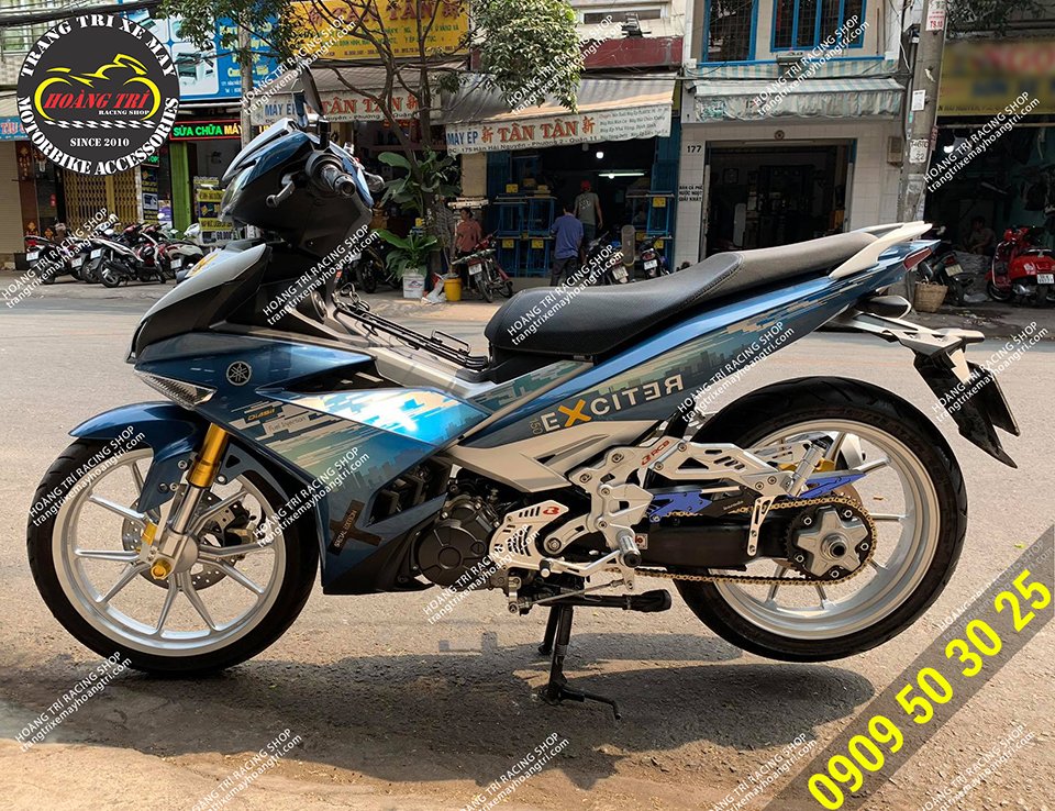 Trọn bộ gấp đơn X1R độ cho Exciter 150