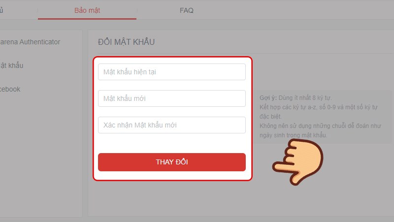 Cách thay đổi, lấy lại mật khẩu Garena đơn giản chi tiết nhất