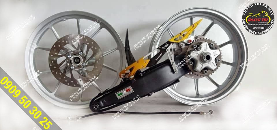 Trọn bộ gấp đơn X1R độ cho Exciter 150