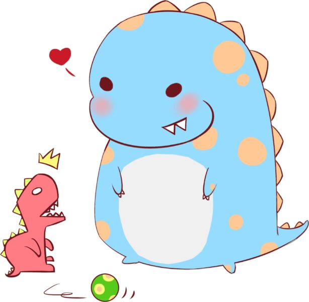 Avatar khủng long đẹp, dễ thương, cute