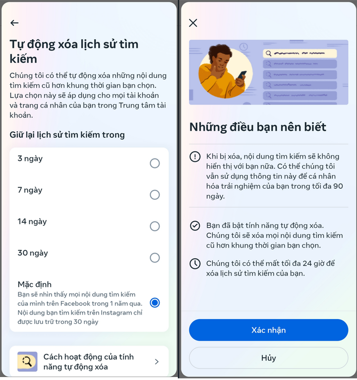 Cách xóa lịch sử tìm kiếm tự động trên Facebook hiệu quả