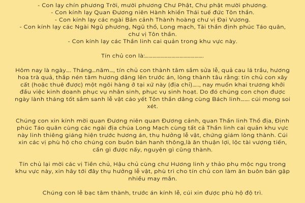 Cách cúng khai trương đầu năm đúng chuẩn phong thủy, mang lại tài lộc