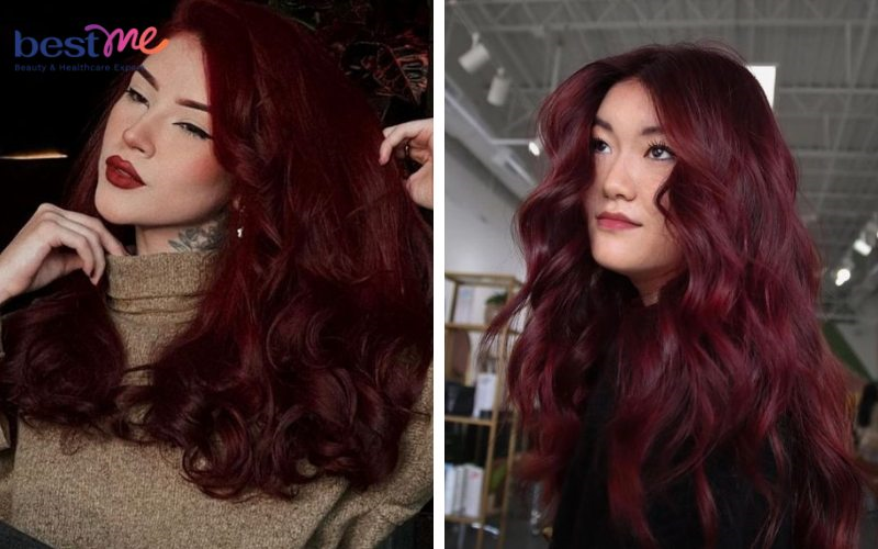 Xu hướng làm tóc 2024: Nhuộm tóc màu đỏ cherry cực hot