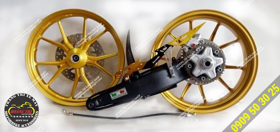 Trọn bộ gấp đơn X1R độ cho Exciter 150
