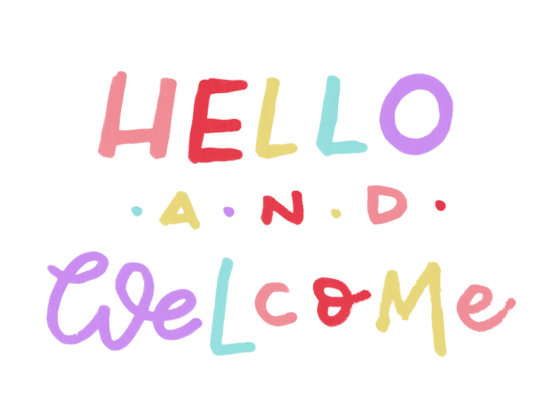 Ảnh động Welcome đẹp mắt