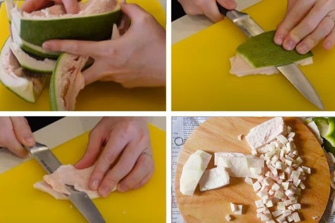 Cách nấu chè bưởi ngon GIÒN SẦN SẬT không bị đắng sượng đơn giản tại nhà