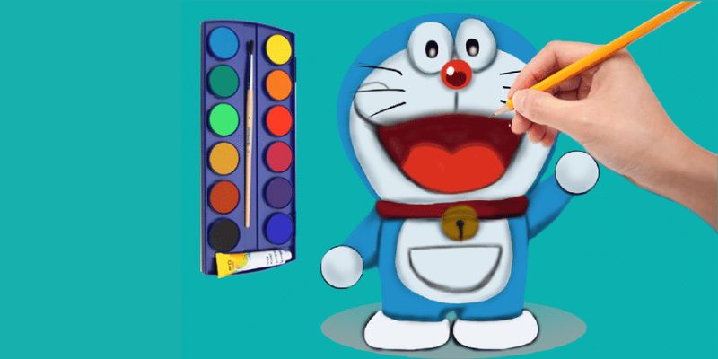 6 cách dạy bé vẽ Doraemon siêu dễ thương và cực đơn giản