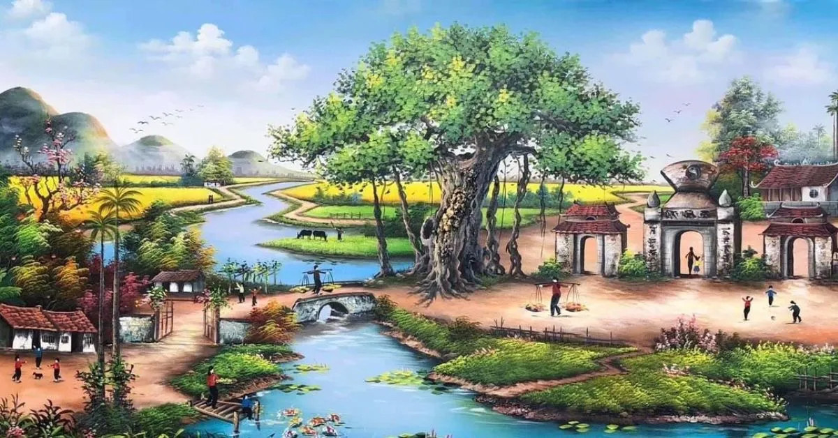 Những chủ đề vẽ tranh phong cảnh quê hương phổ biến hiện nay.