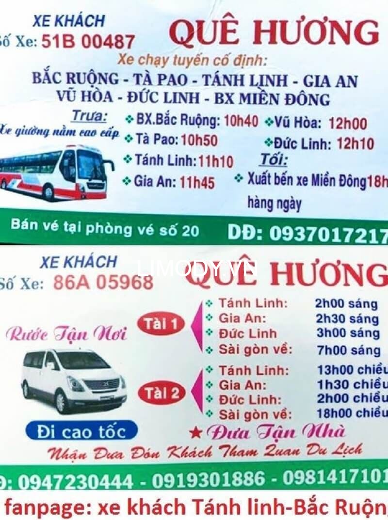 13 Nhà xe Bắc Ruộng Sài Gòn bến xe An Sương đi Bắc Ruộng