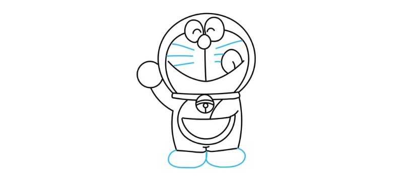 6 cách dạy bé vẽ Doraemon siêu dễ thương và cực đơn giản