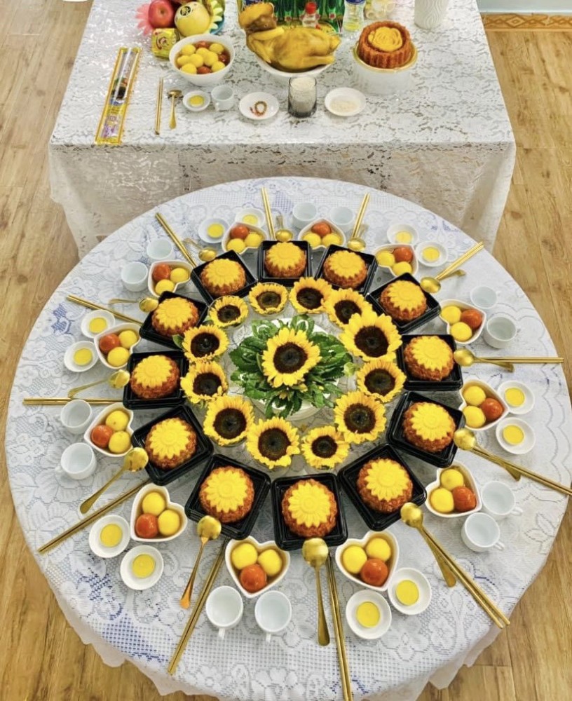 Mâm cúng đầy tháng bé gái