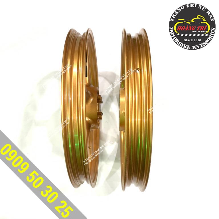 Mâm độ xe Wave thắng đùm - mâm kiểu 5 cây