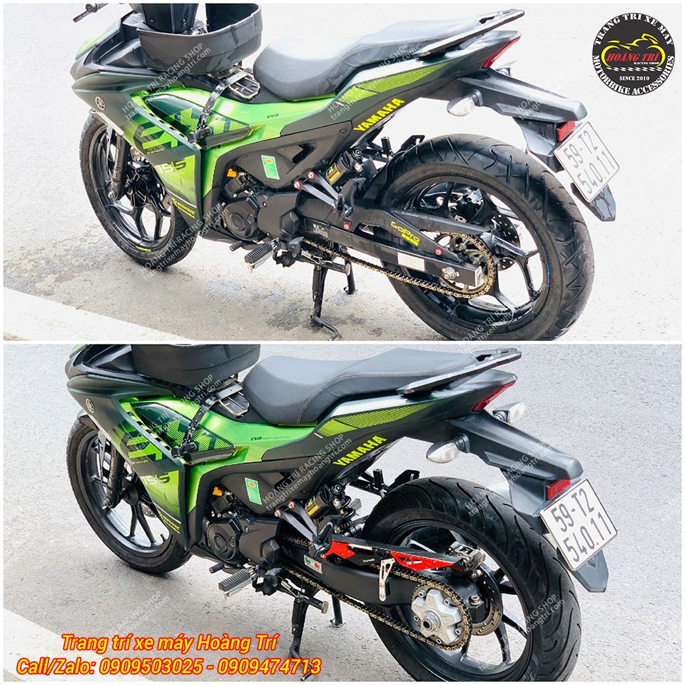 Trọn bộ gấp đơn X1R độ cho Exciter 150