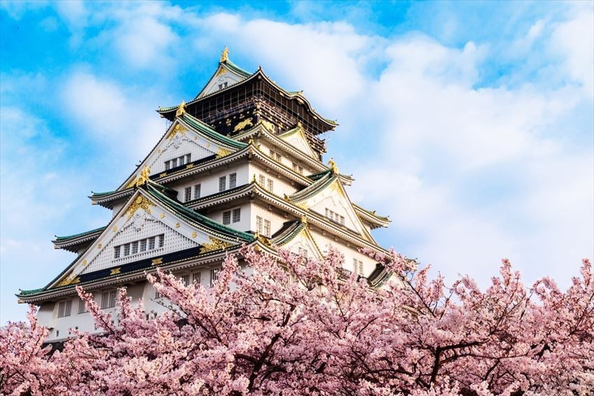 Lâu đài Osaka - Địa điểm ngắm hoa anh đào đẹp nhất tại Nhật Bản