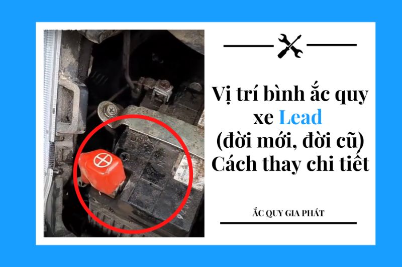 Bình ắc quy xe Airblade nằm ở đâu?