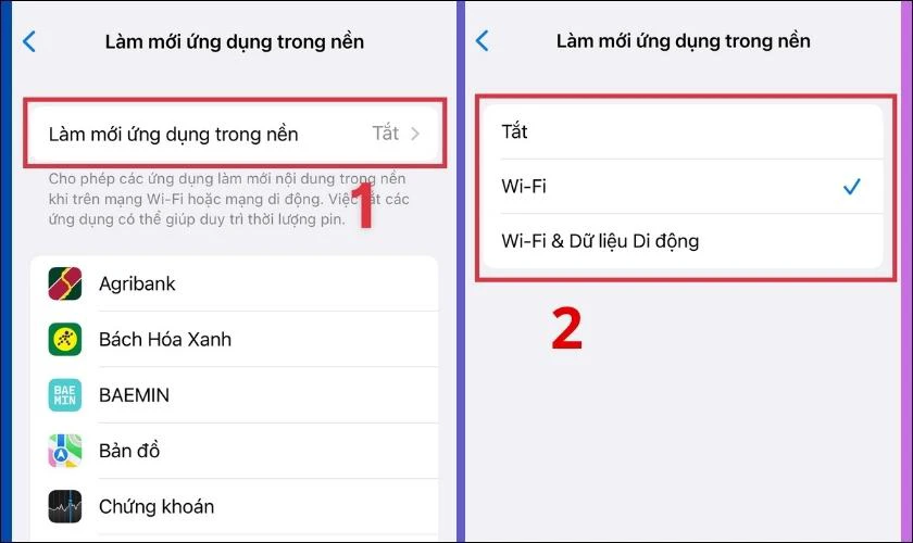 Làm mới ứng dụng trong nền là gì? Có tốn pin iPhone không?