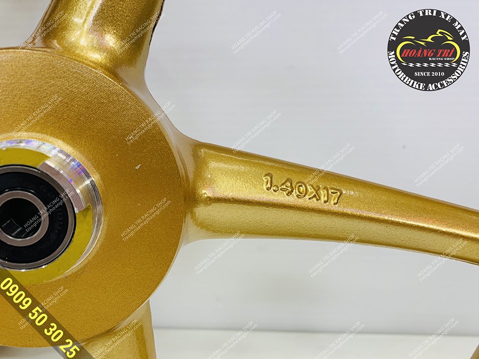 Mâm 5 cây Racing Boy cho Wave thắng dĩa trước size 14 x 14